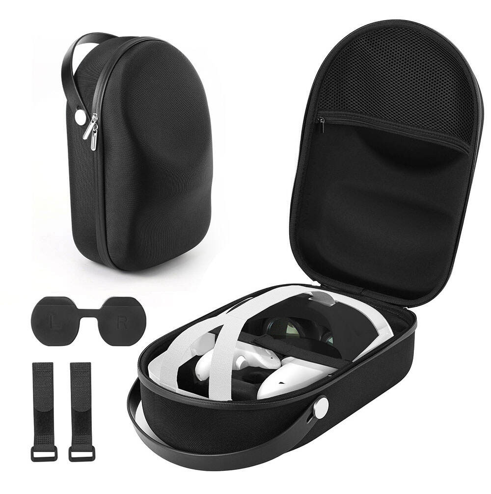 Eva Case Foam Leather Carry Portable For Meta Quest 3 Vr Oculus Headset Strap Battery Charging Dock Accessories details