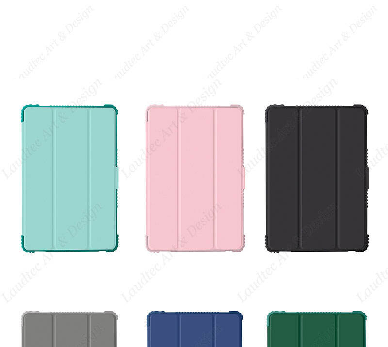 Laudtec PBK024 Trifold Stand High Quality Hard Slim Light Cover Anti Drop Frosted Tpu Pc Tablet Case For Ipad Mini details