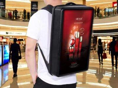 Engage Consumers in Real Time with LCD Backpack Displays