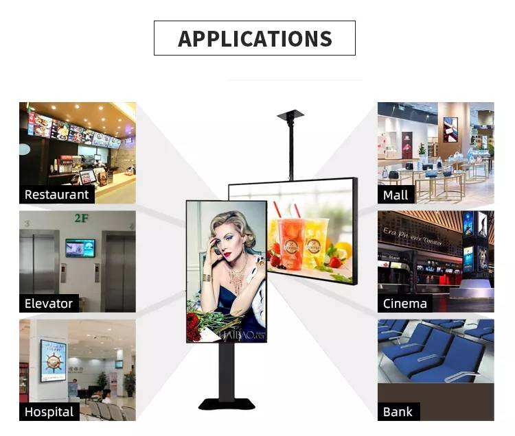 Commercial Ads display LED/LCD Advertising Player Wall Mount Media Player Digital Signage And Displays factory
