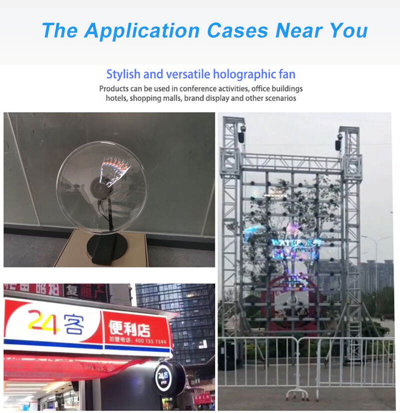 Factory wholesale cheap Eye Wifi App Controlbig Large Size Holographic Display 3D Hologram Fan 100Cm Big For Trade Show supplier