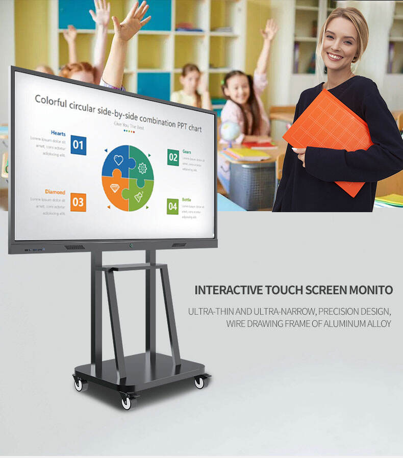 55 65 75 85 100 110 inch Dual System Digital Business Smart Interactive Displays for Company Meeting manufacture