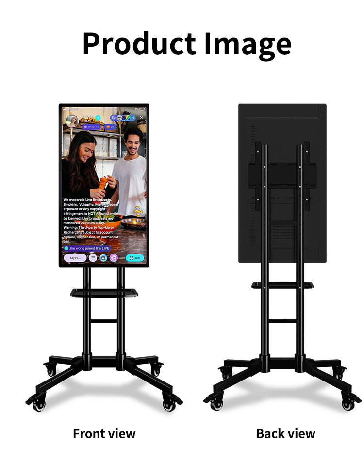 Support 32 43 49 55 Inch Internet Mobile Live Interactive Broadcast Screen Live Broadcasting Video Live Streaming Equipment manufacture