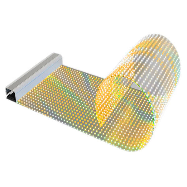 A versatilidade do filme LED transparente