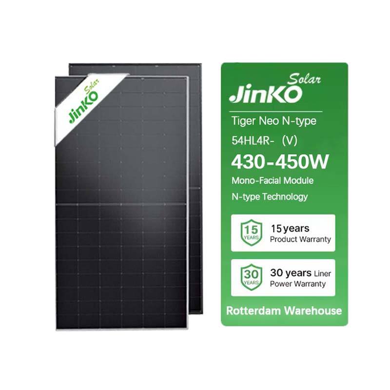 Painel solar Jinko TigerNeo 54HL4R-V N-tipo Moldura Preta Módulo Mono ...