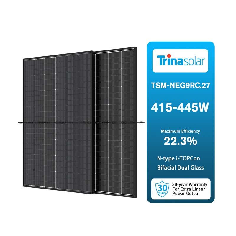 Trina solar panel Vertex S+ TSM-NEG9R.27 Bafacial Dual Glass Monocrystalline Dual Glass  Module 415W 420W 425W 430W 435W 440W 445W