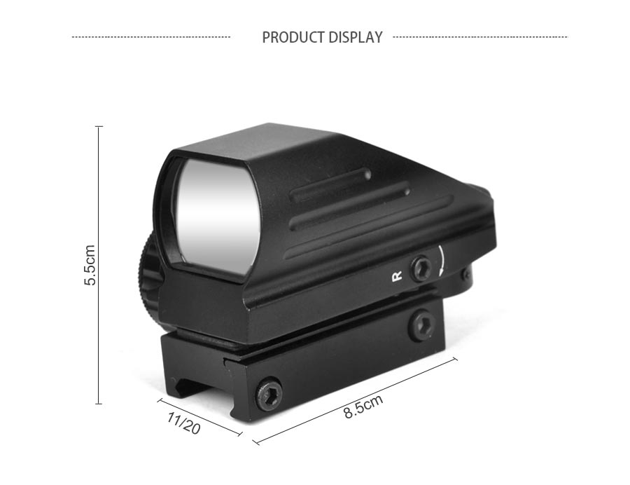 product hd103 1x22x33 reflex red dot scope with red coated lens adjustable brightness holographic sight 4 pattern reticle sight-4