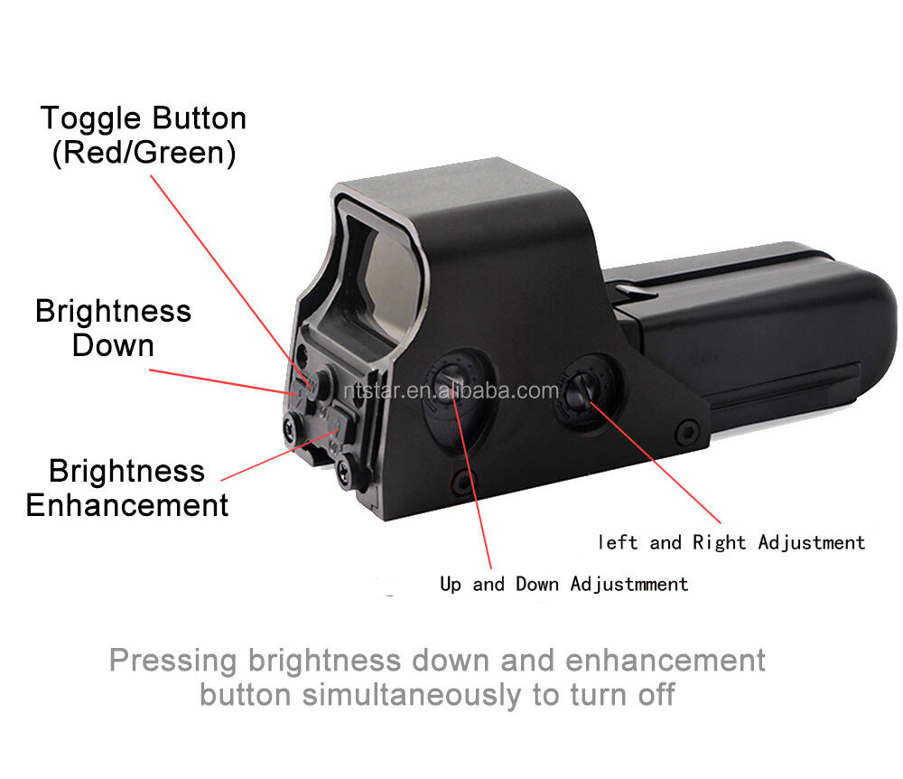 product tactical hd 552 holographic optic sight reflex sight red dot sight outdoor hunting scope accessories-4