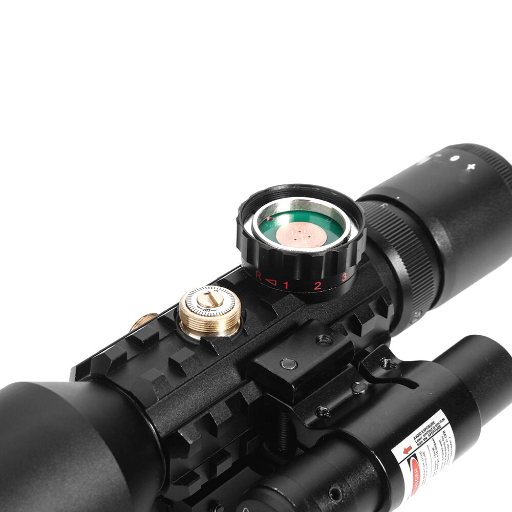 product gluck oem combo m9 optics red green illumination scope 3 10x40 eg hunting sight scope with red dot laser for outdoor activities-7