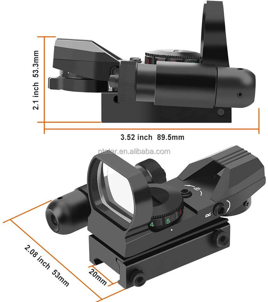 product 101b reflex redgreen dot sight  with  durable 33mm aluminum red dot sight-3