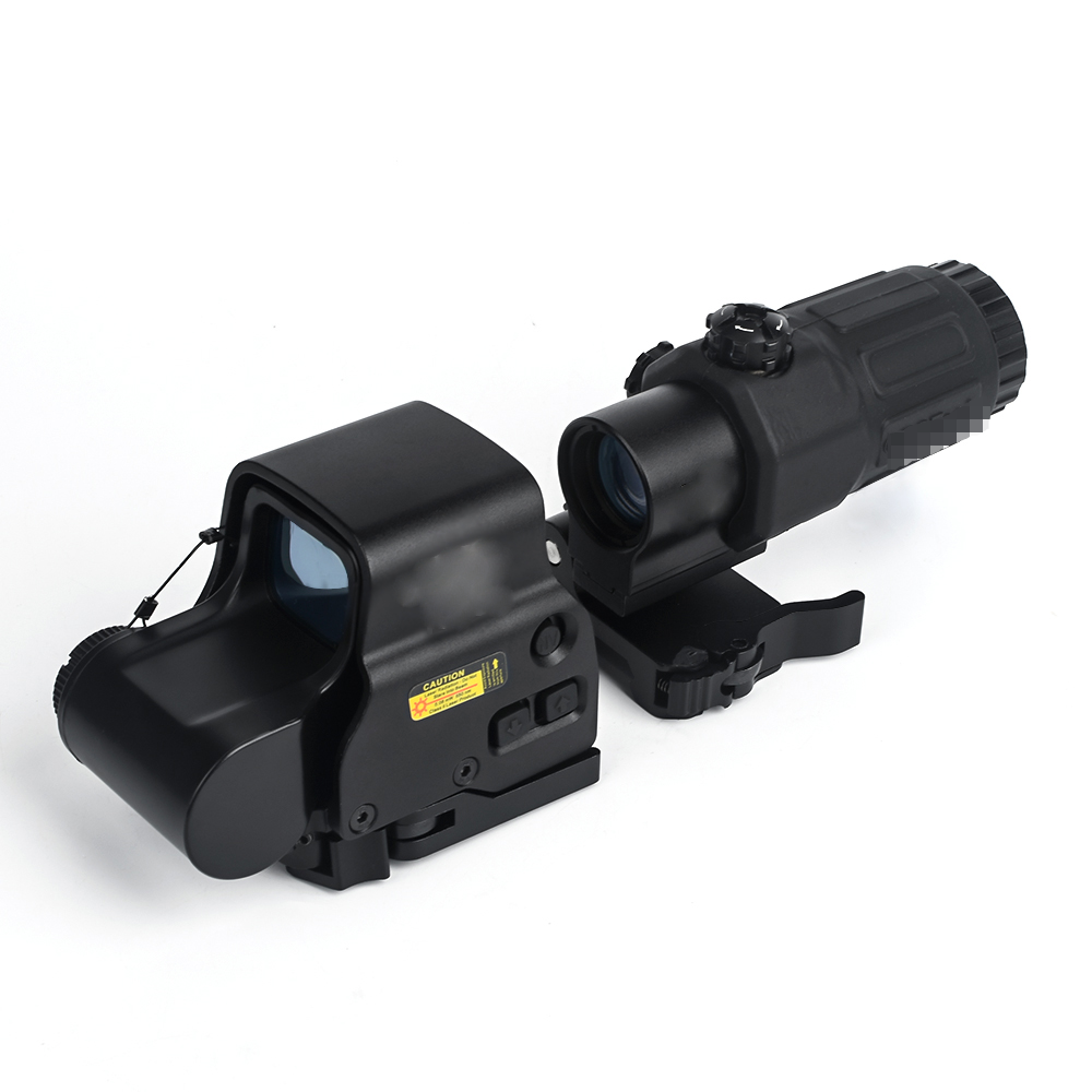 product goodluck 3x magnifier 558 holographic scope with g33 combination red dot sight for hunting-6