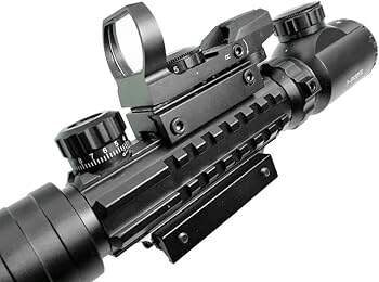 product c3 9x32eg professional long range scope tactical sight red green illumination fishbone  hunting scope-3