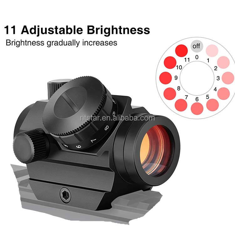 product goodluck ao adjustable red dot sight scope waterproof hd glass lens reflex tactical hunting accessories with laser model-3
