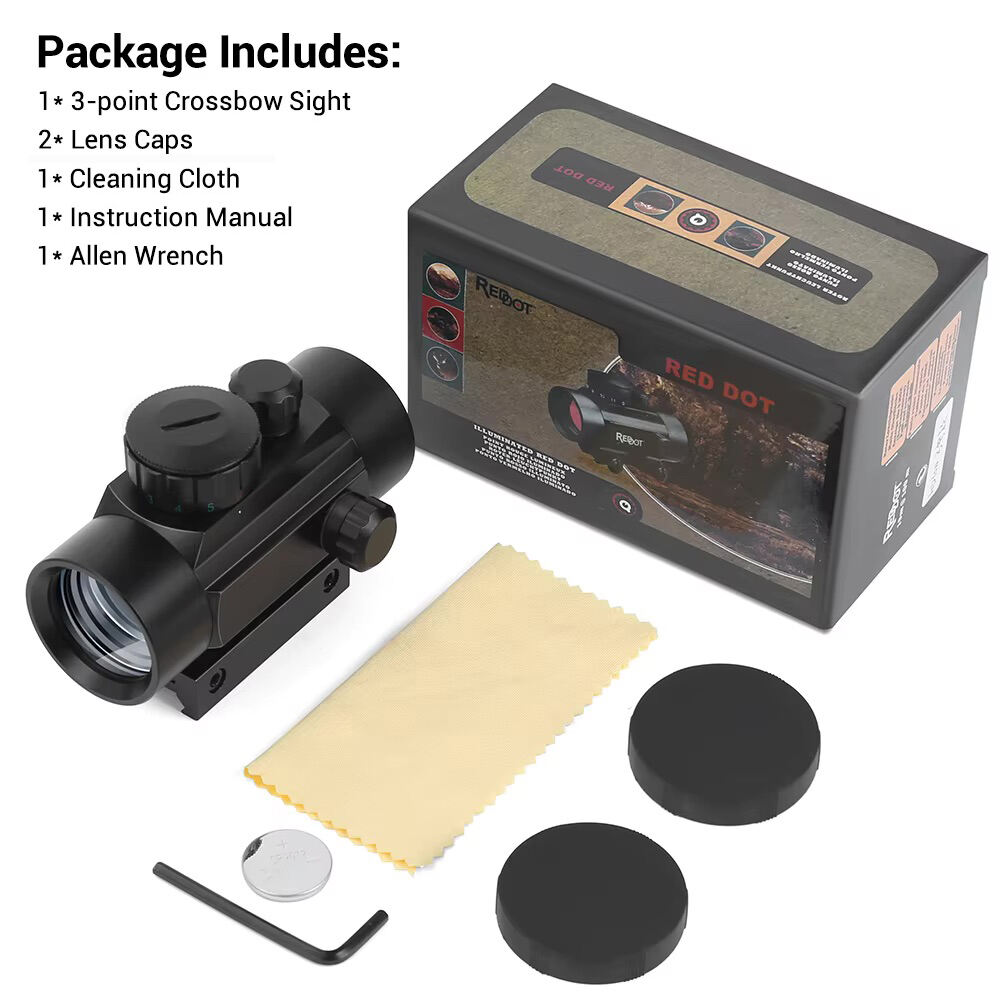 product factory price oem tactical 1x40mm reflex sight red dot lighted hunting scope optics red green dot reflex sight fits 20mm mount-9