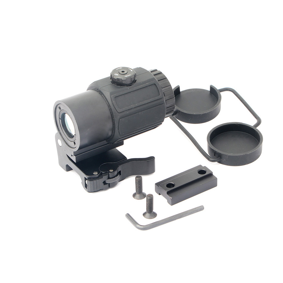 product tactics 3x g43 type magnifier sight red spot sight hunting telescope training for 558 556 553 holographic reflex red dot sights-7