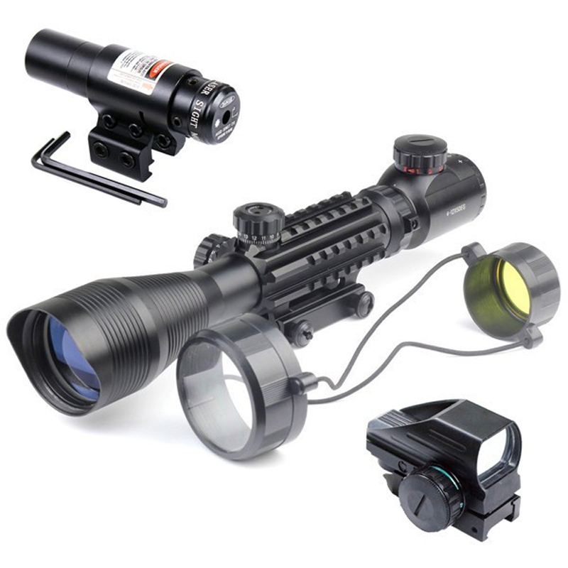 product c4 12x50 eg optical scope red green dual illuminated-4