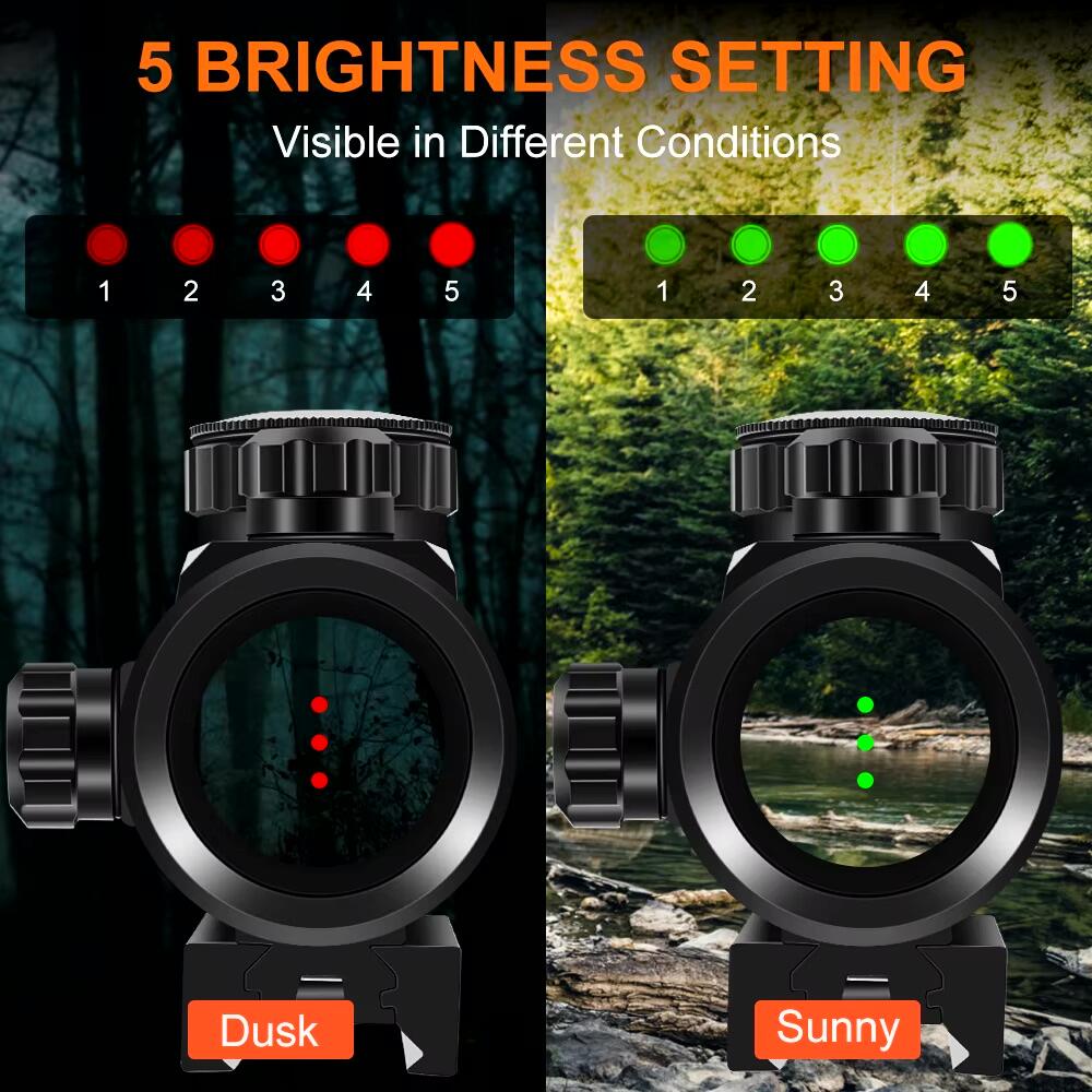 product factory customize reflex sight 1x30 red green dot sight scope with four pattern tactical hunting scopes in stock for outdoor use-7