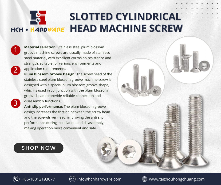 Slotted cylindrical head machine screw