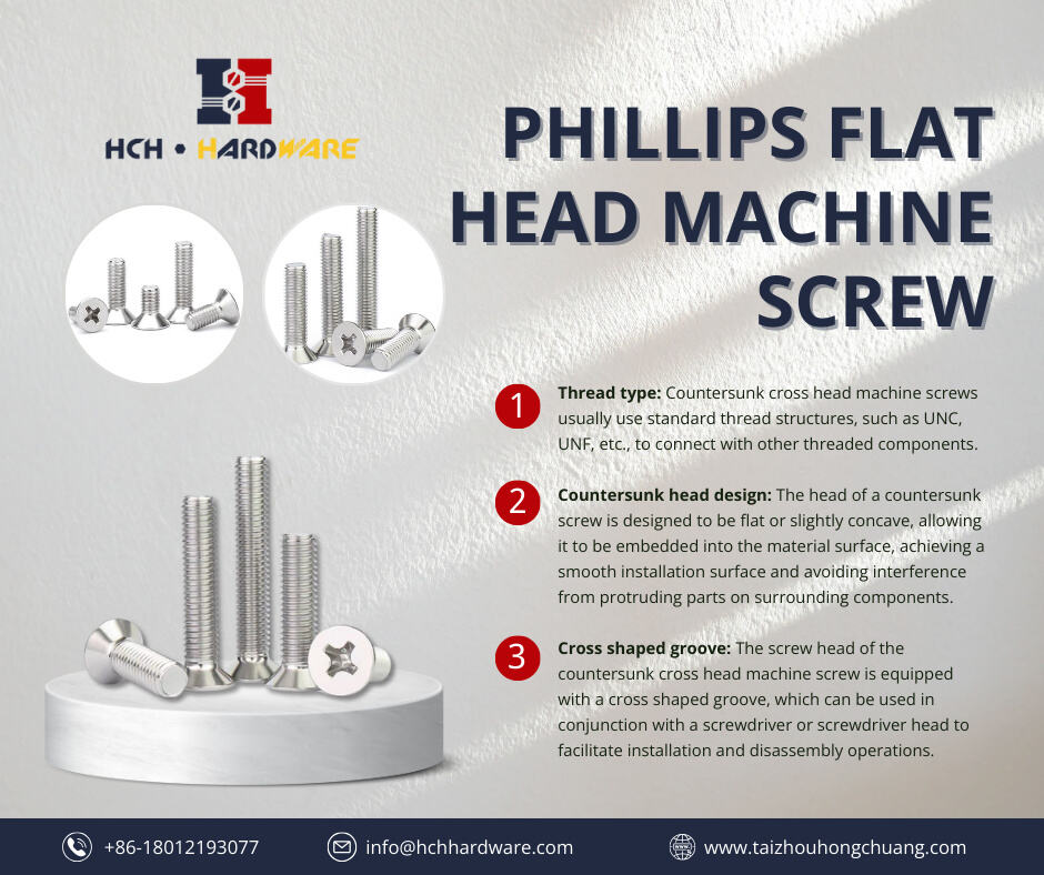 Phillips Flat Head Machine Screws