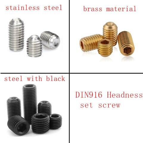 SS Brass Carbon Steel Hexagon Socket Set Screws manufacture