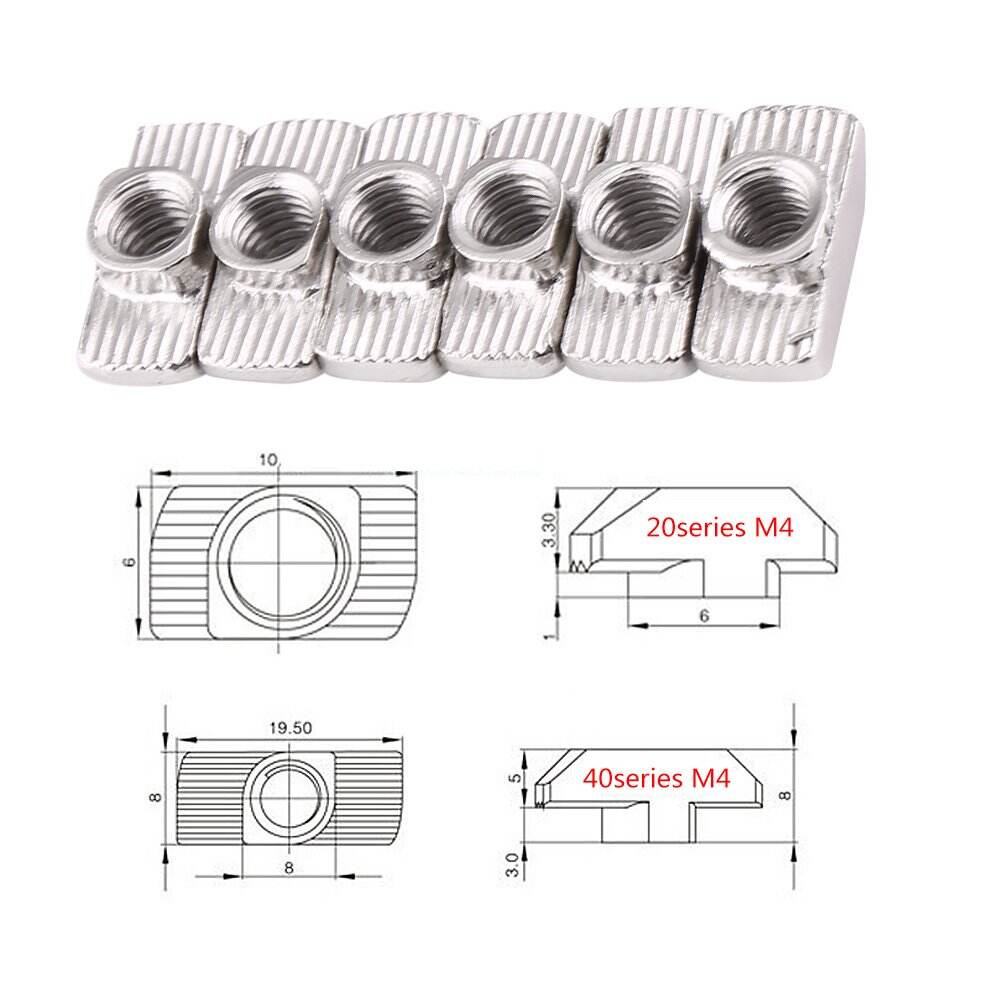 Standard Household Improved T-slot Nut Thread manufacture