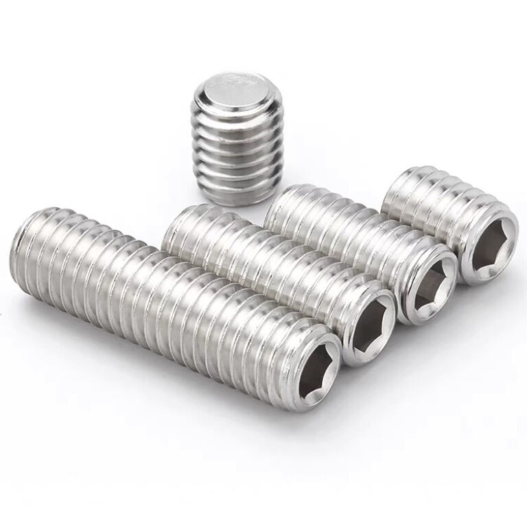 Stainless Steel Hexagon No Head Grub Set Screws With Cup Point supplier