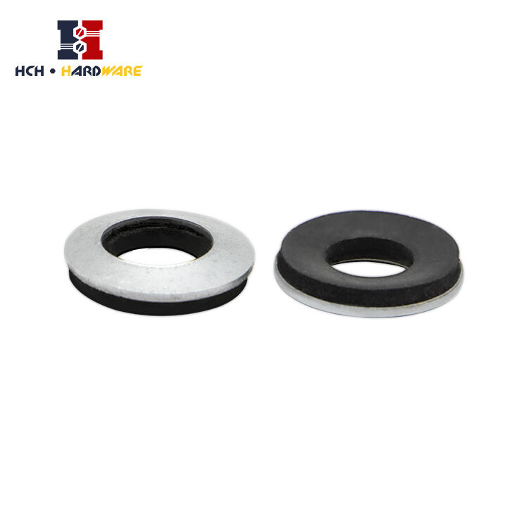 Rubber Black Gray Bonded Sealing Washer Stainless Steel details