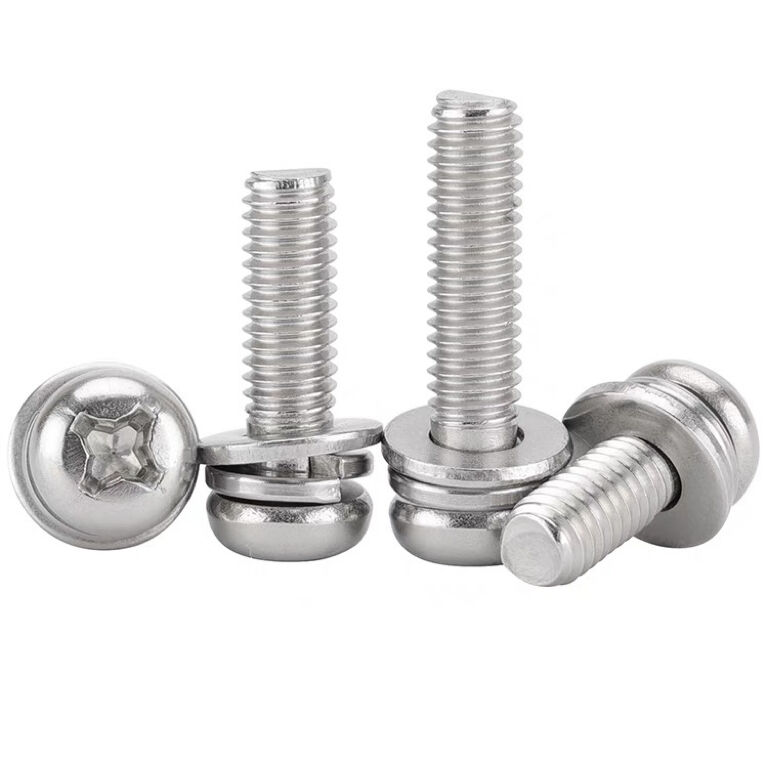 3 Parts Combined Sems Screws With Flat And Spring Washer supplier
