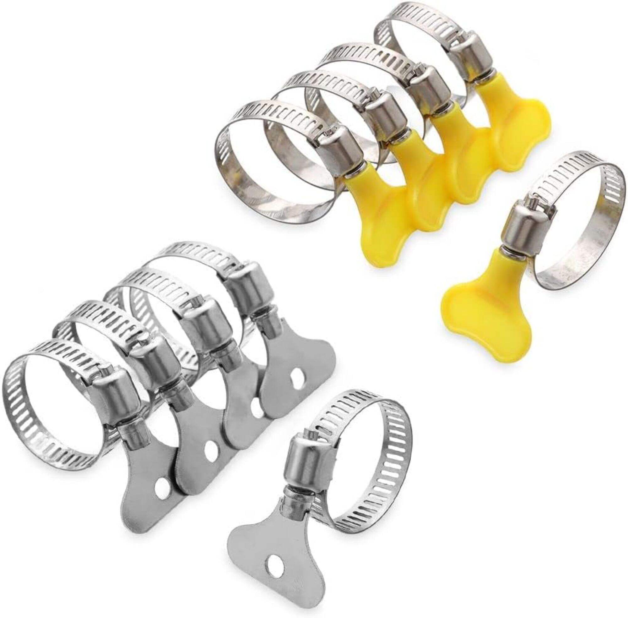 Type de colliers de serrage avec poignée, colliers de serrage en métal et plastique