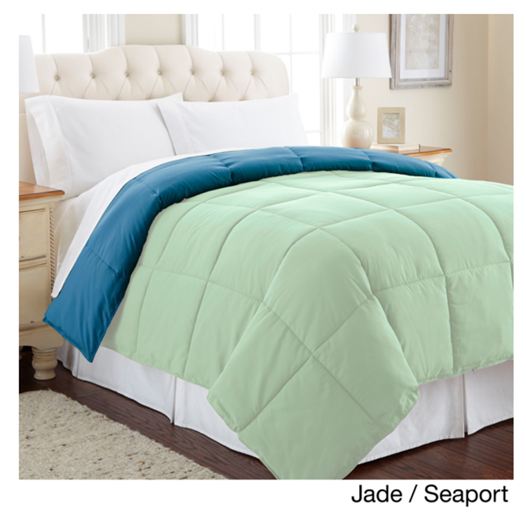 Quilted polyester reversible quilt microfiber filled duvet / comforter supplier