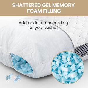 Wholesale soft 5 Star Hotel Premium Cooling Gel Shredded Memory Foam quilted pillow hilton supplier