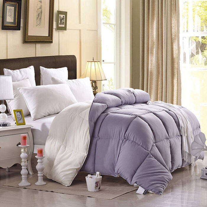 Plain colour Quilted Wholesale Comforter with Microfiber Duvet Cover supplier