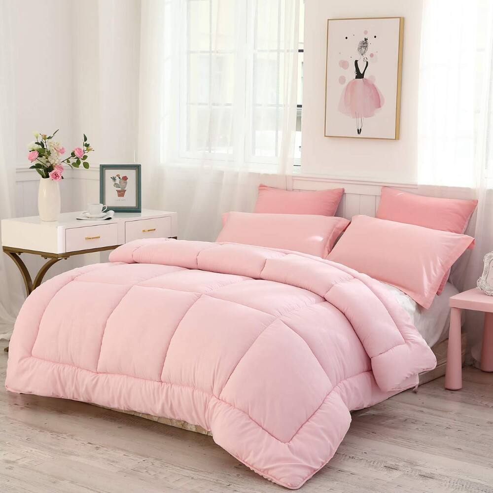 Quilted Comforter with Corner Tabs, Box Stitched Down Alternative Comforter supplier