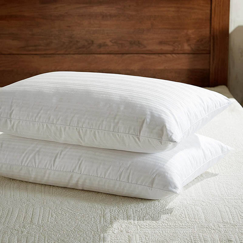 Wholesale Custom Luxury soft white 100% Cotton Shell 5 star hotel pillow goose factory