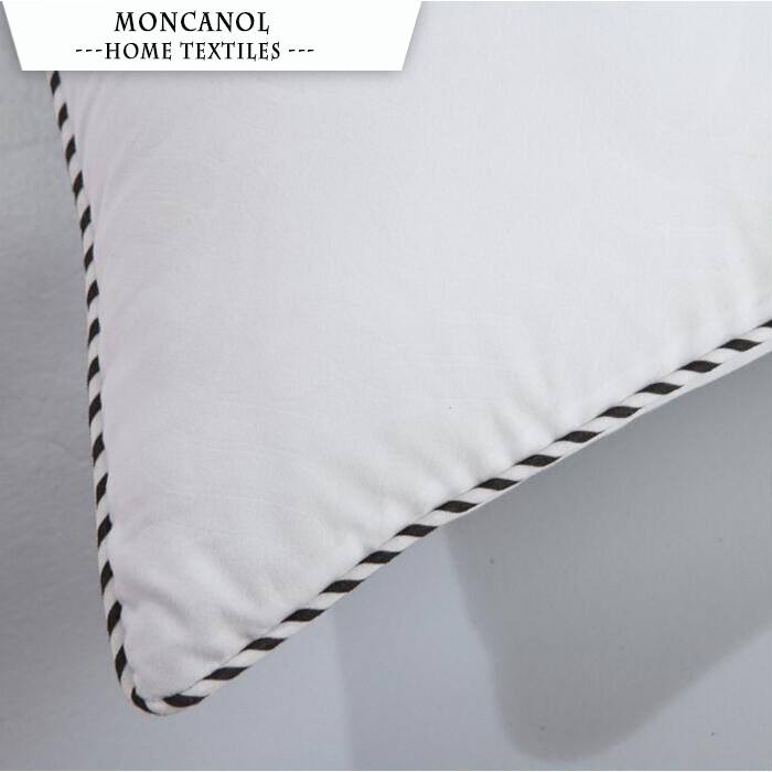 Hotel / Home Medium Firm Polyester Hollowfiber Bed Sleeping cotton cover Pillow manufacture