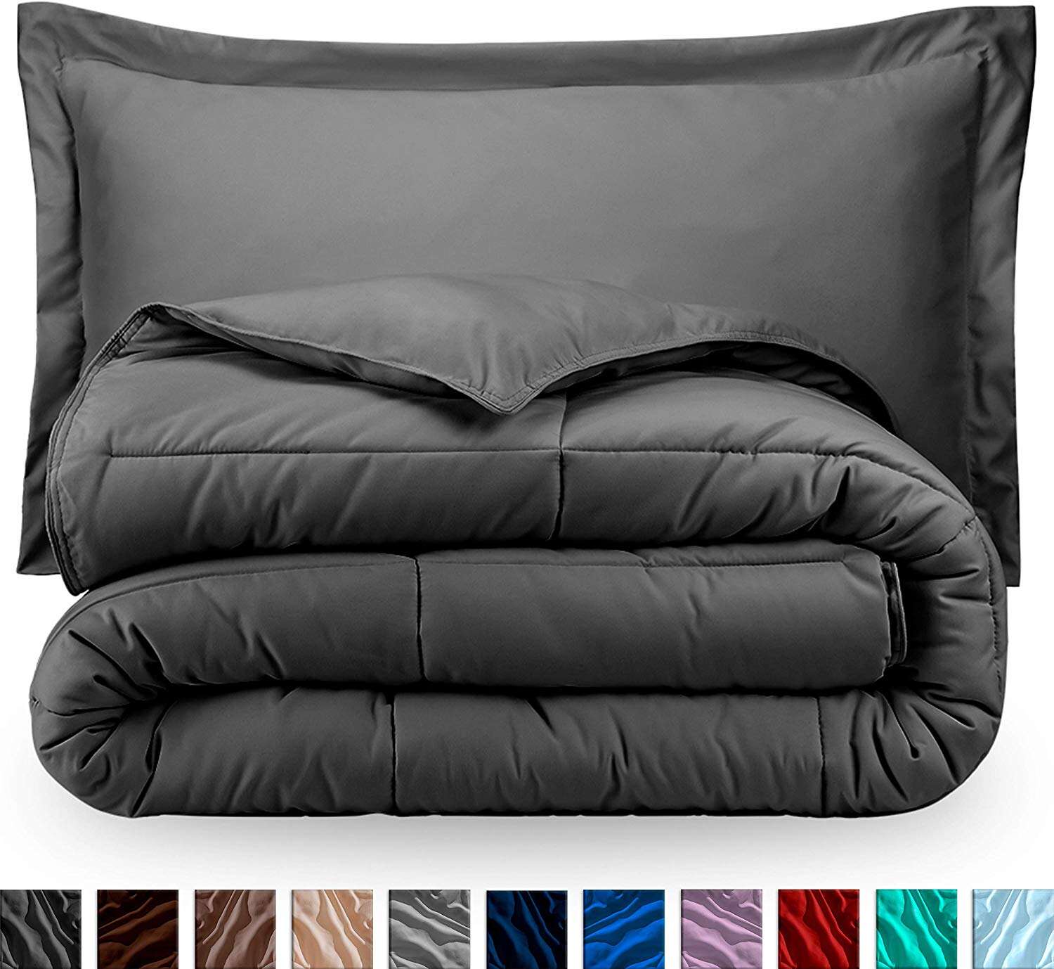 100% Polyester Comforter Microfiber Fill Luxury Bedding Goose Down Alternative Comforter factory