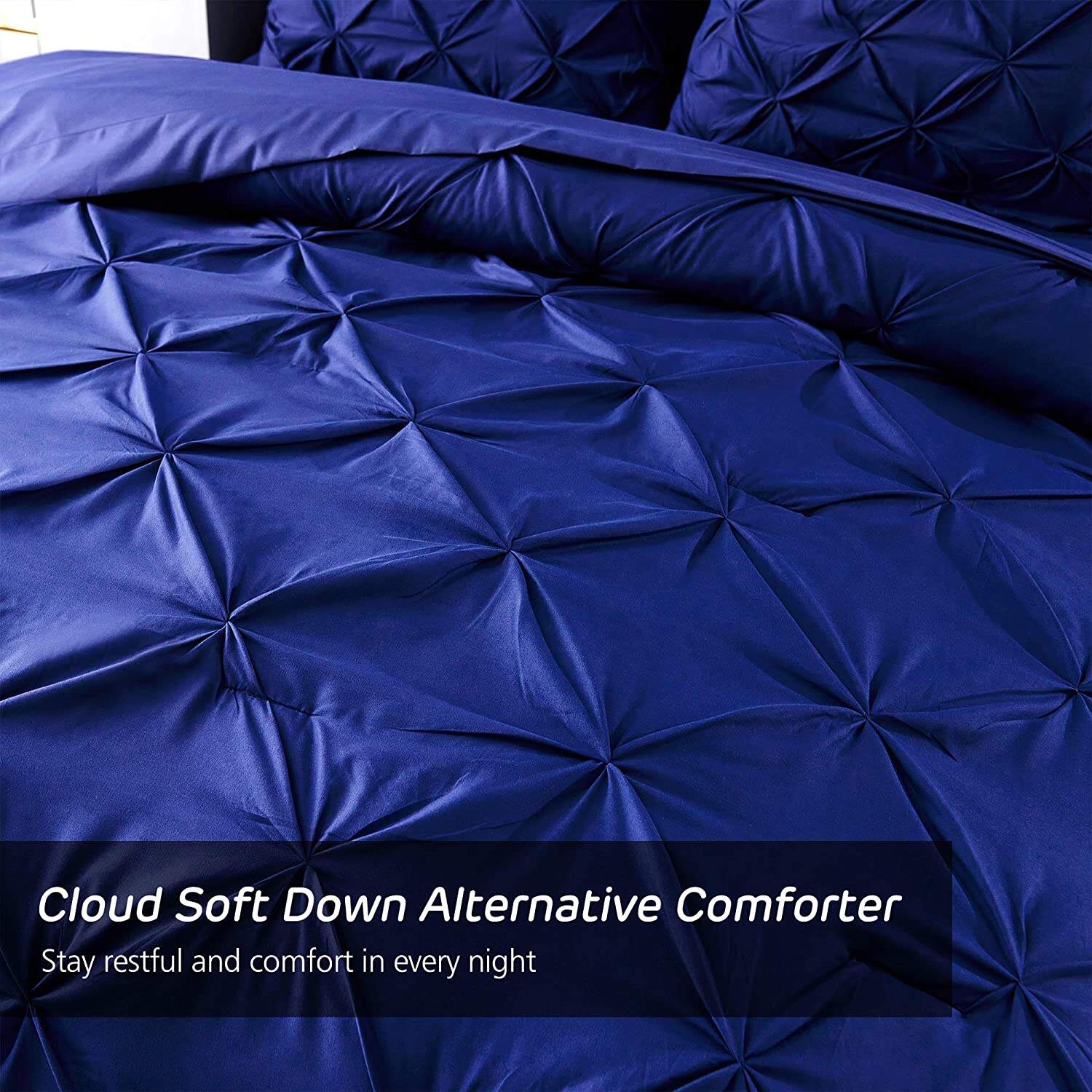 All Season Pinch Comforter Reversible Down Alternative Comforter Set factory