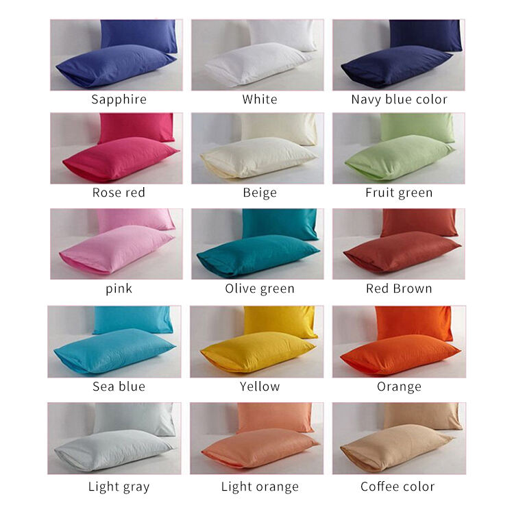 Cheap High Quality colorful Bedding Set plain cotton duvet cover manufacture