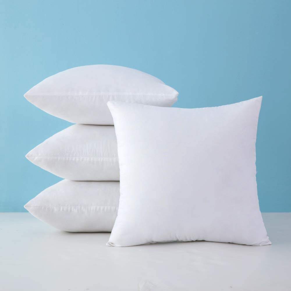 Hot Selling Square White Pillow 100% Polyester Filling High Quality Custom Wholesale Cushion Polyester Pillow Inserts Inner manufacture