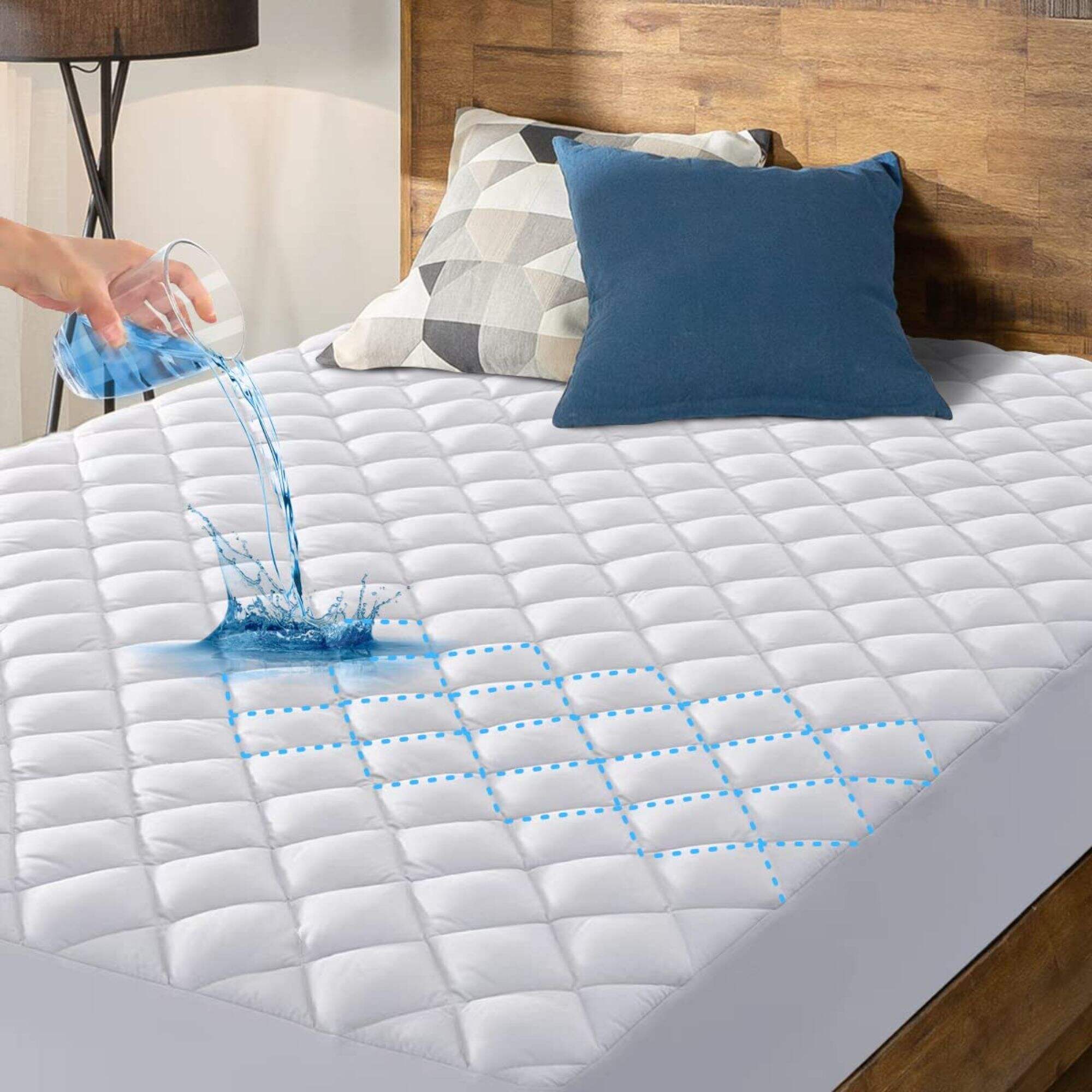 OEKO-Tex Wholesale Soft Breathable 100% microfiber hypoallergenic waterproof mattress protector