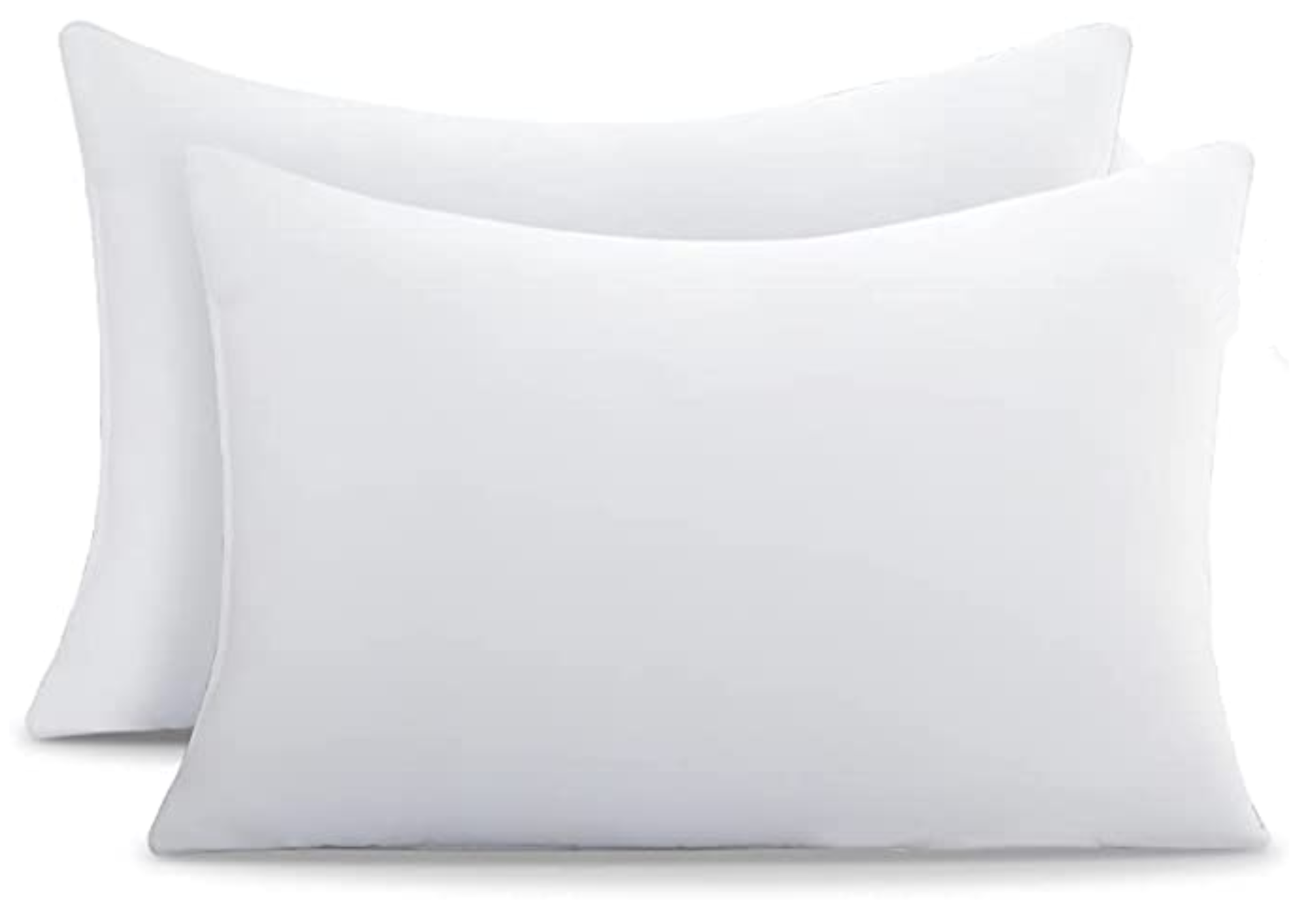 White polyester bed neck pillows