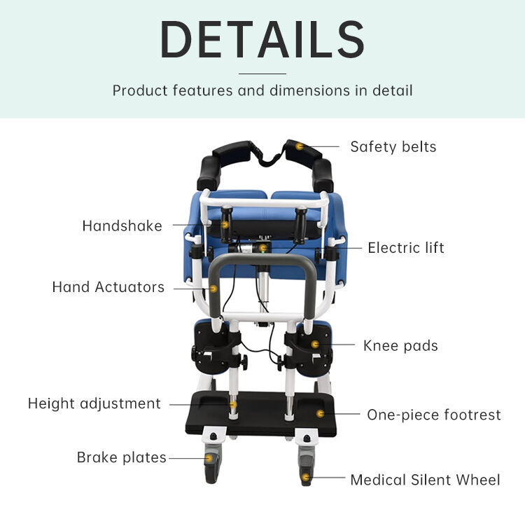 Shanghai Beiz electric wheel toilet move wheel home nursing care patient lift transfer chair with commode factory