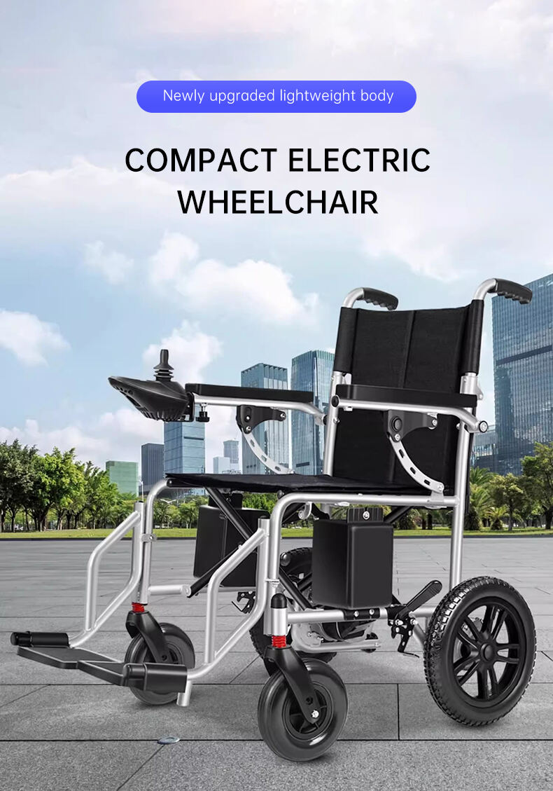 Shanghai Beiz New Updated Lightweight Carbon fiber Air boarding Battery Travel foldable Electric Wheelchair Power Chair details