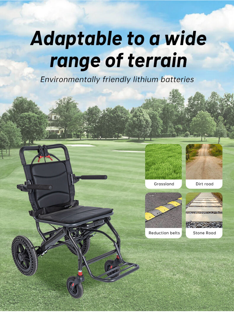 Ultra-Light Slim Portable Folding Travel with handbrake handle trolley for elderly/children moving chair manual wheelchair supplier