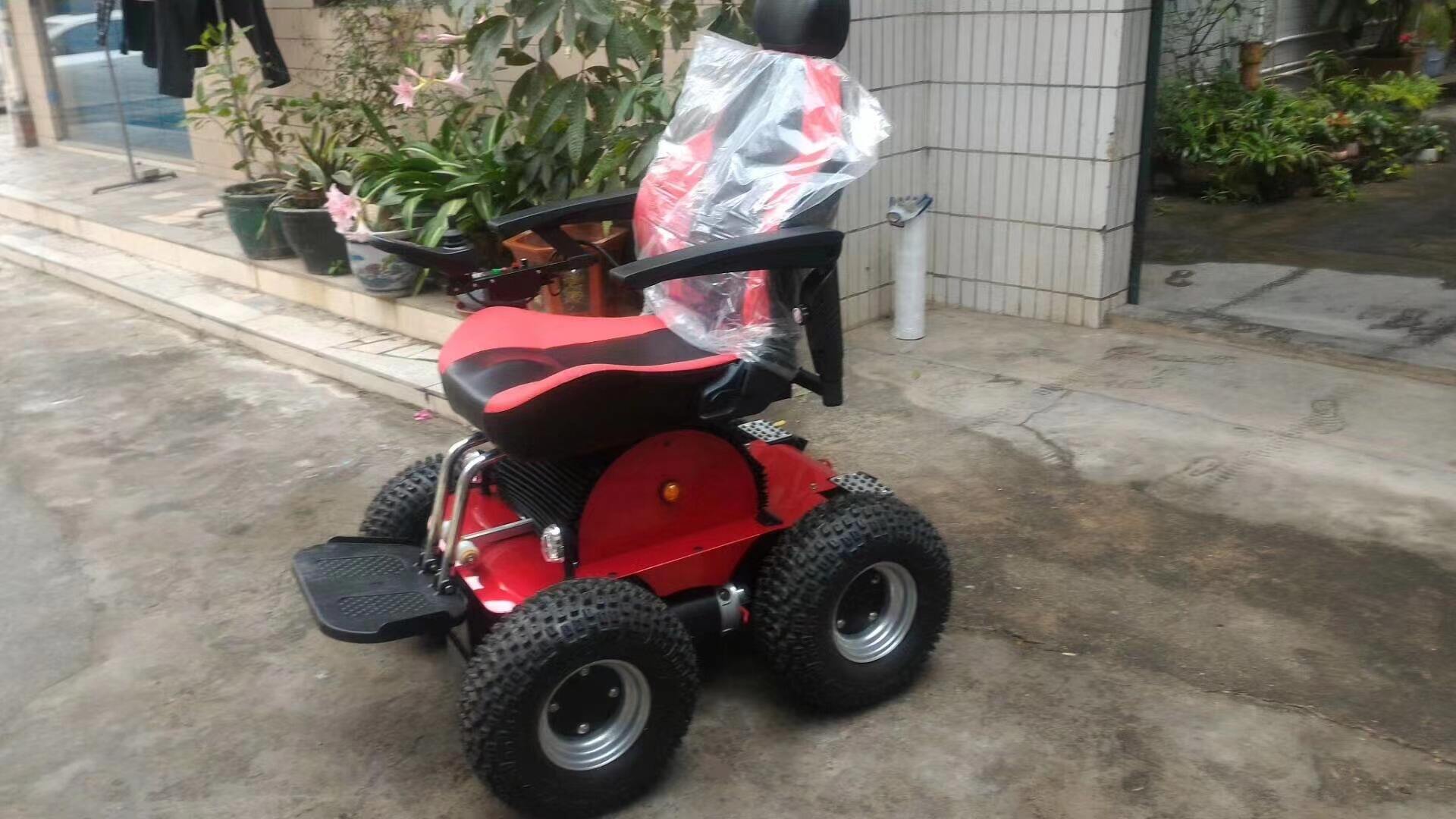 Strong capacity with electromagnetic brake seat size optional electric wheelchair conquer a variety of terrain 1350W*2  -BZ-O01 factory