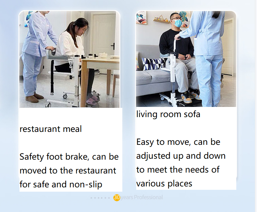 Lift electric lift Patient Transfer Chair with Commode for Disabled waterproof design lightweight aluminum electric lift- BZ-L11 manufacture