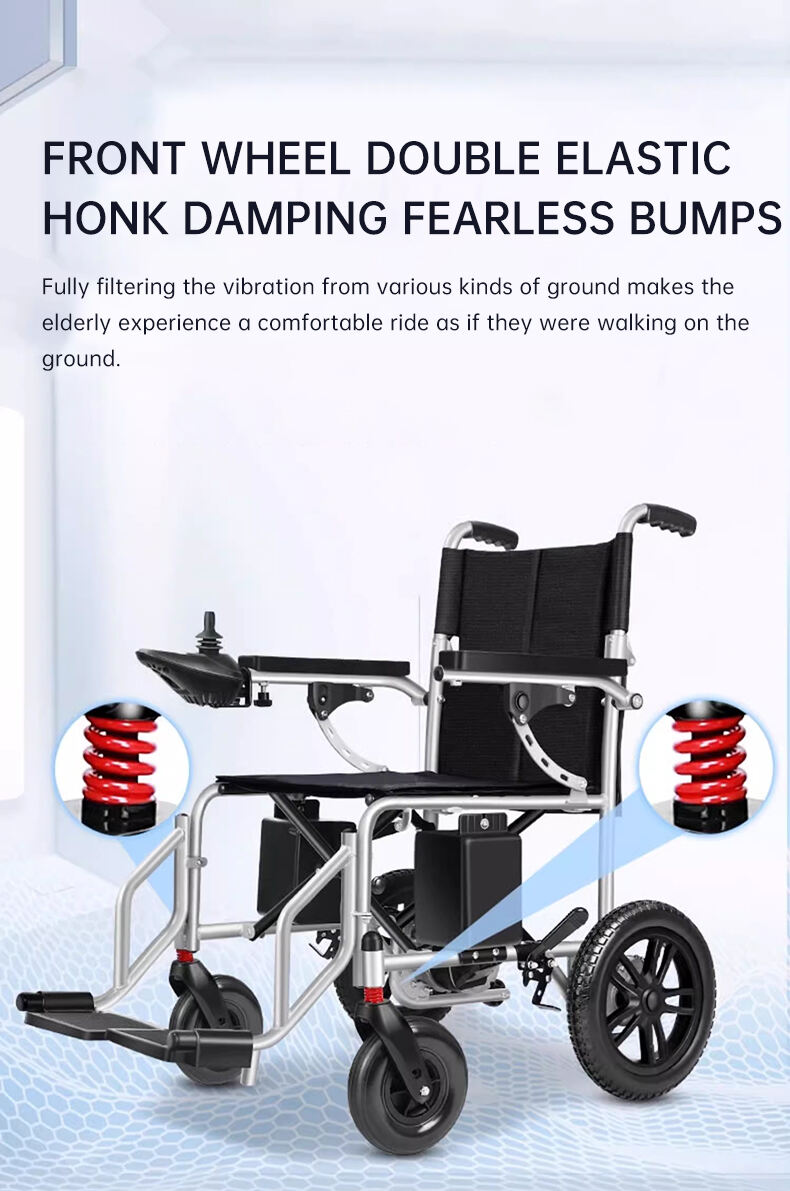 Shanghai Beiz New Updated Lightweight Carbon fiber Air boarding Battery Travel foldable Electric Wheelchair Power Chair supplier