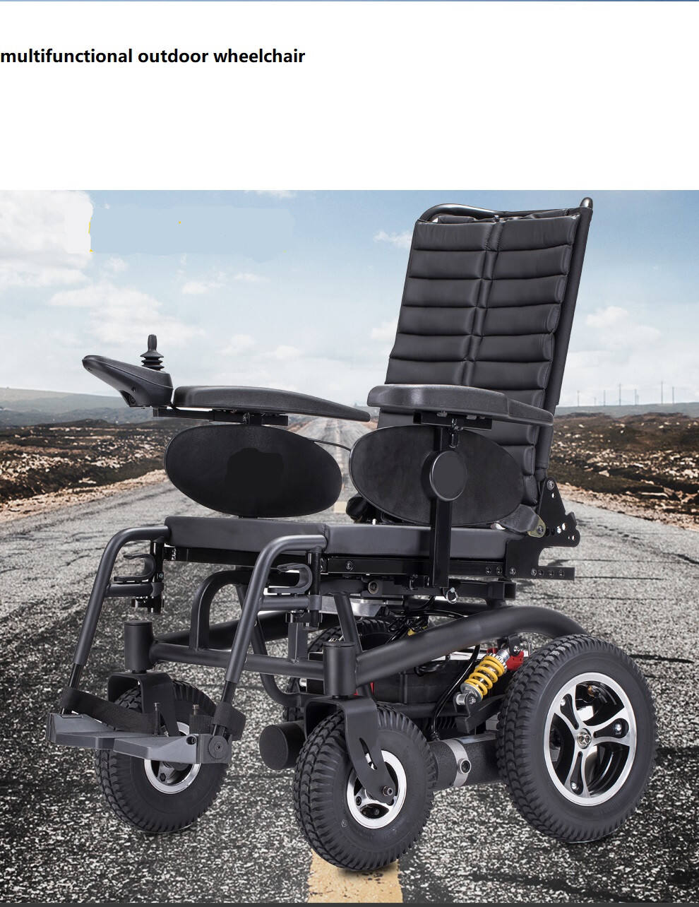 electromagnetic brake excellent obstacle crossing wheelchair electric power wheelchair for disabled handicap wheelchair- SWC01 factory