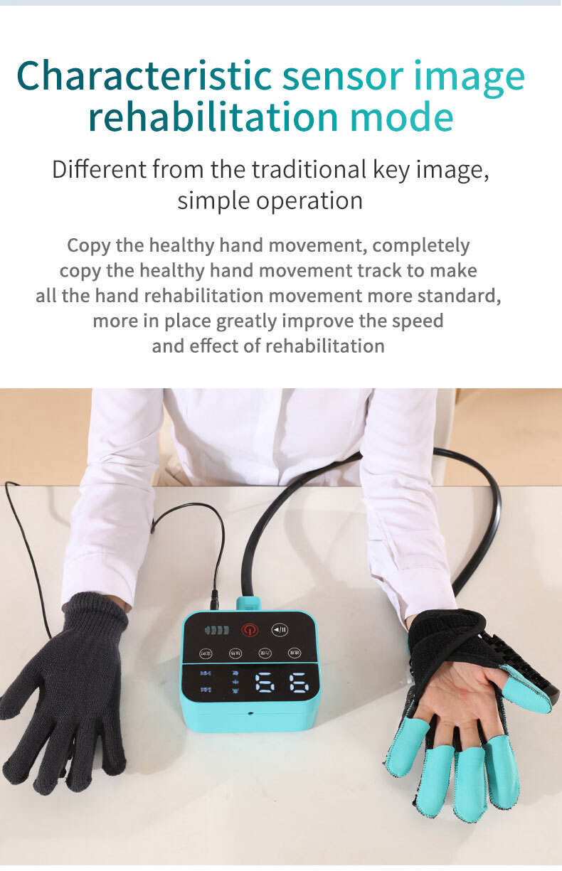 Rehabilitation Robot gloves mitten sports pneumatic rehabilitation hot compress gloves hands mirroring recovery gloves -BZ-G01 factory