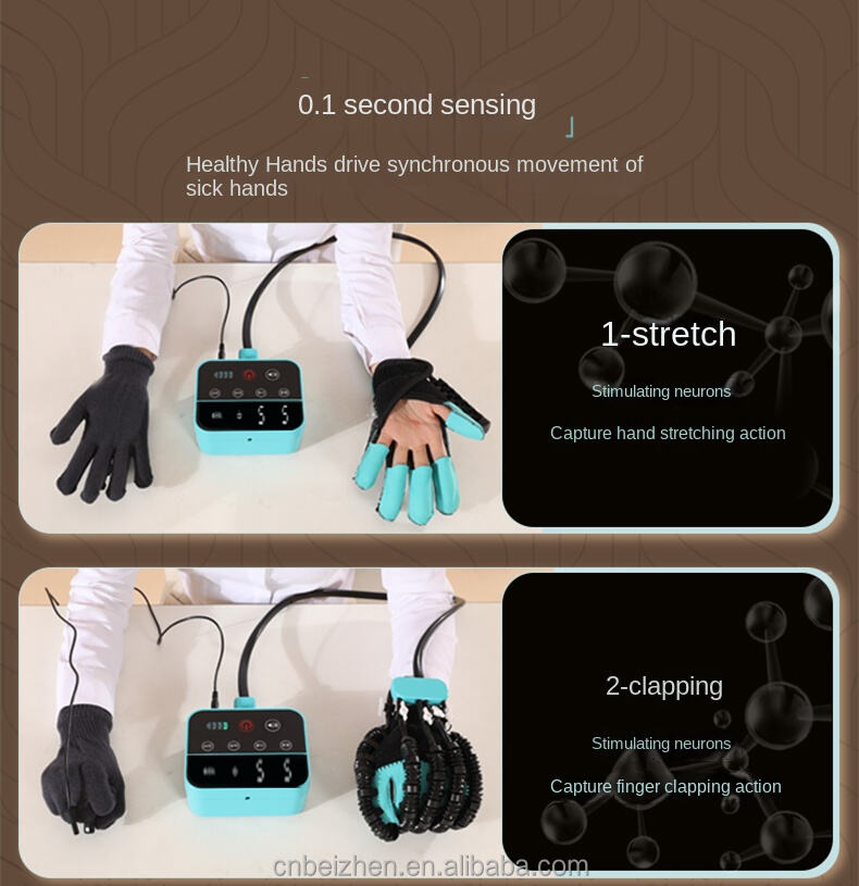 Smart Hand Rehabilitation Devices With Robotic Recovery Glove For Stroke Hand Fingers Exercise Training Reducing Stiffness Spasm factory